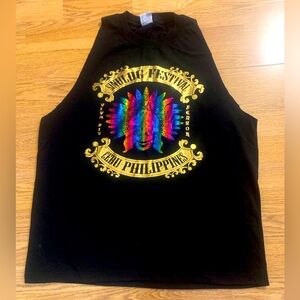 Sinulog Festival Cebu Philippines Men’s Black Tee Sz XL International Metallic